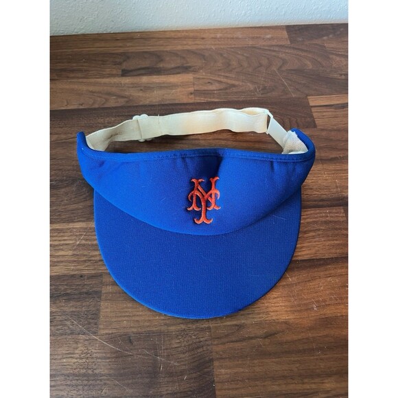 Vtg New York Mets Twins Ent. MLB Baseball Visor Adult One Size - Picture 1 of 7